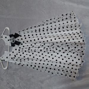 Girl's polka dot dress with sparkling